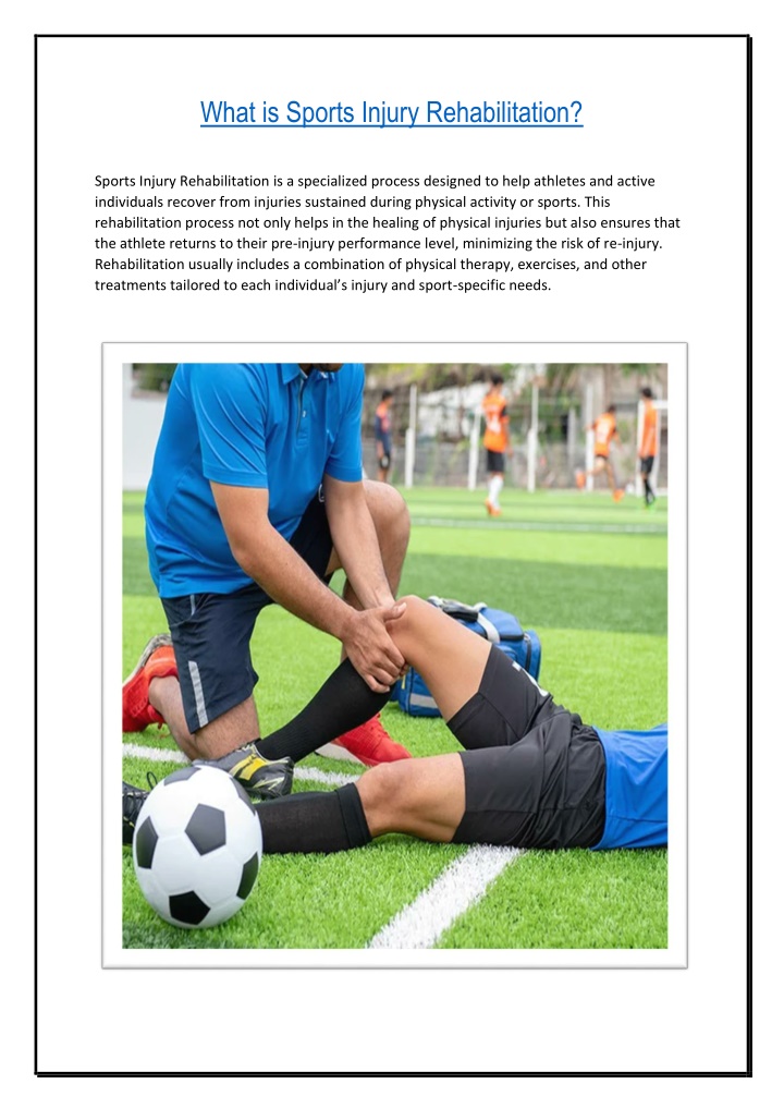 what is sports injury rehabilitation