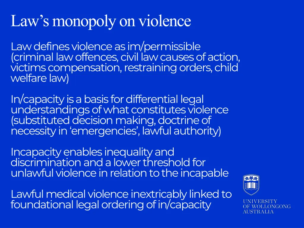 law s monopoly on violence