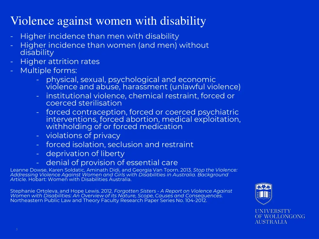 violence against women with disability