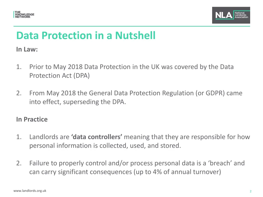 data protection in a nutshell