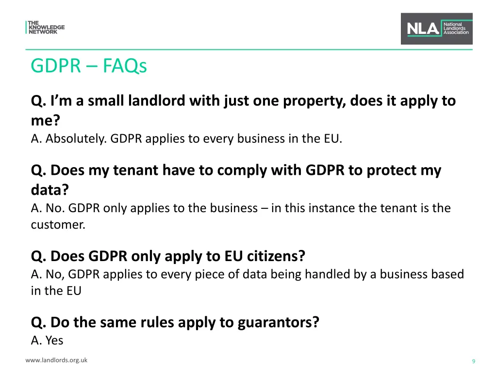 gdpr faqs