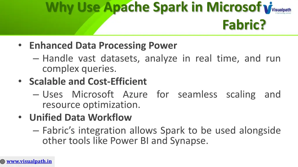 why use apache spark in microsoft