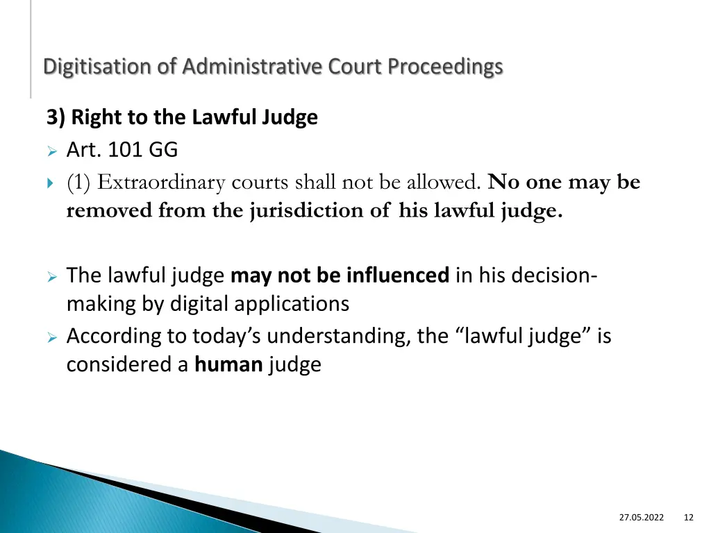 3 right to the lawful judge