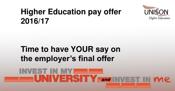 higher education pay offer 2016 17