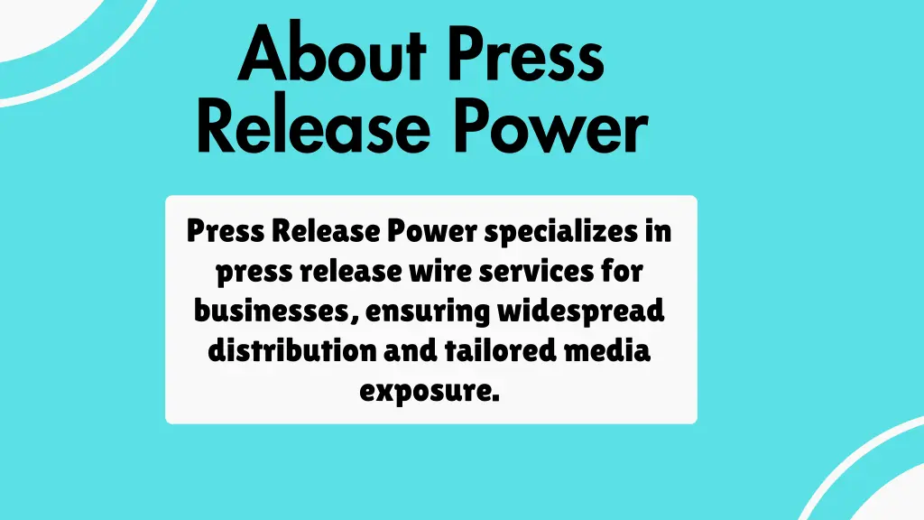 about press release power