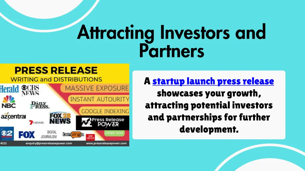 attracting investors and partners