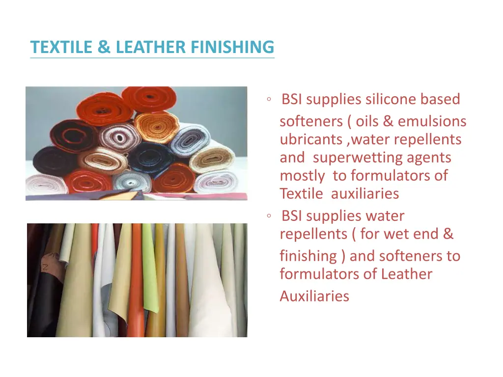 textile leather finishing