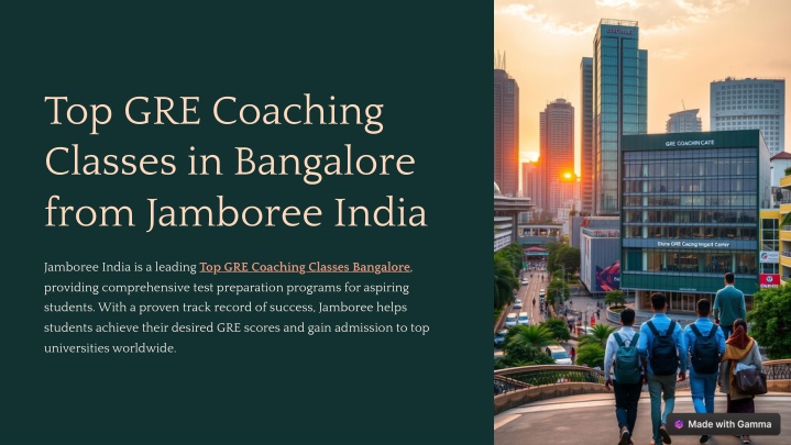 top gre coaching classes in bangalore from