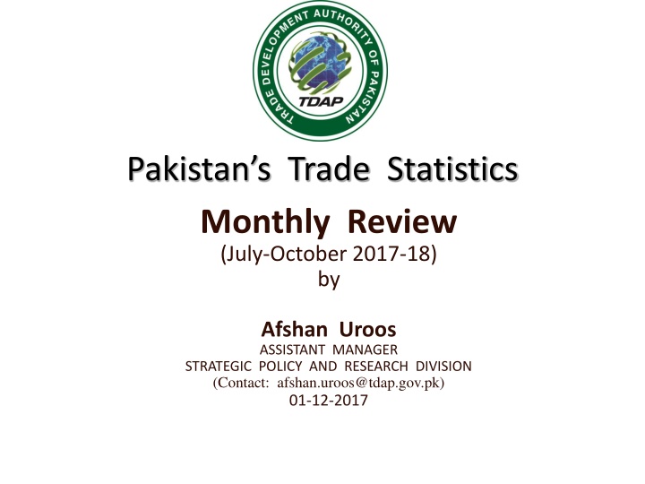 pakistan s trade statistics monthly review july