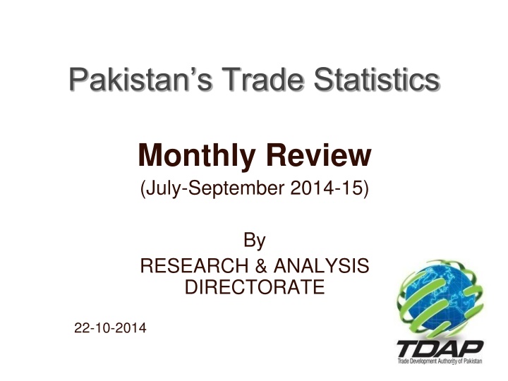 pakistan s trade statistics