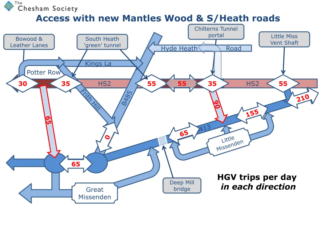 access with new mantles wood s heath roads