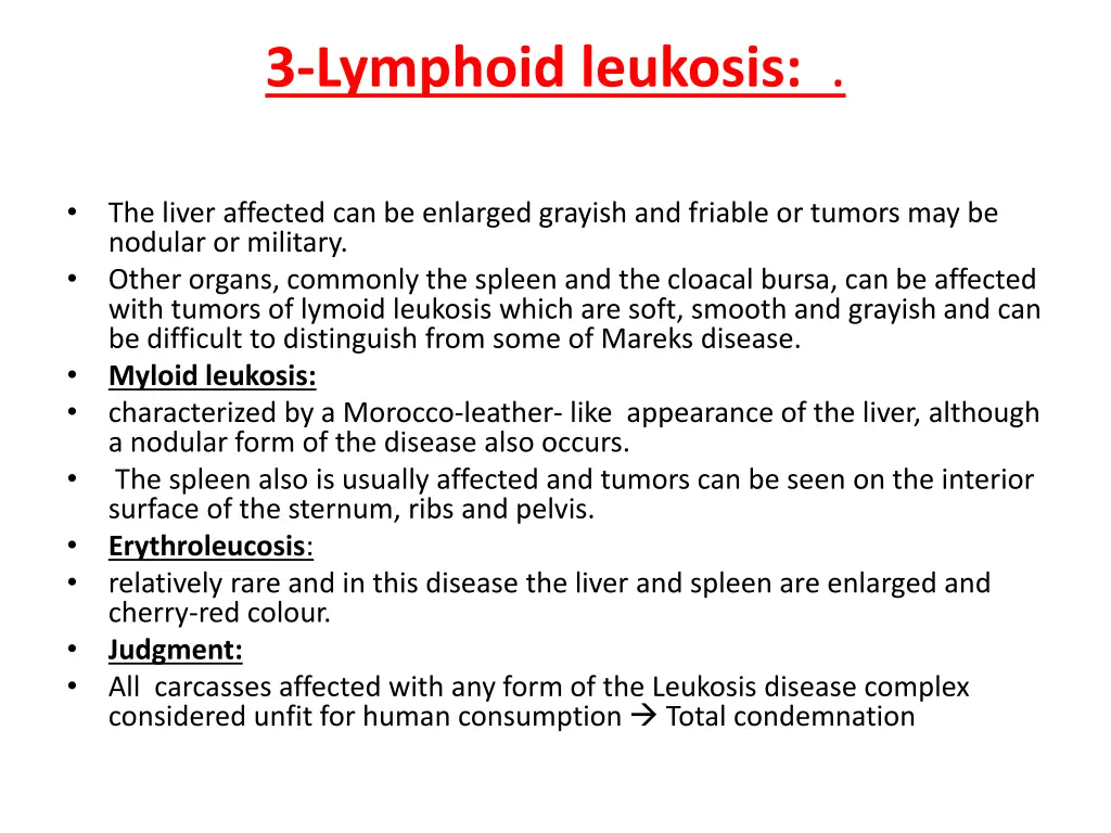 3 lymphoid leukosis