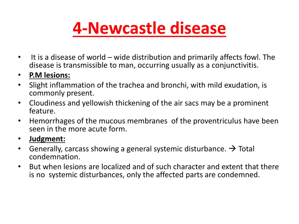 4 newcastle disease