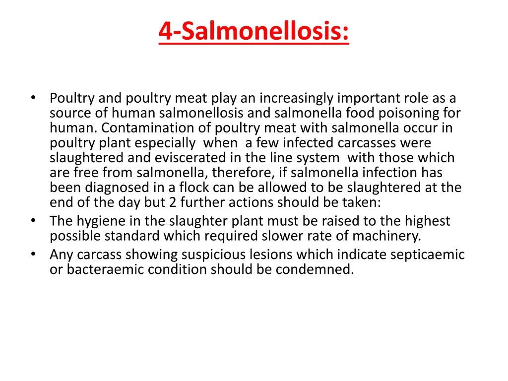 4 salmonellosis