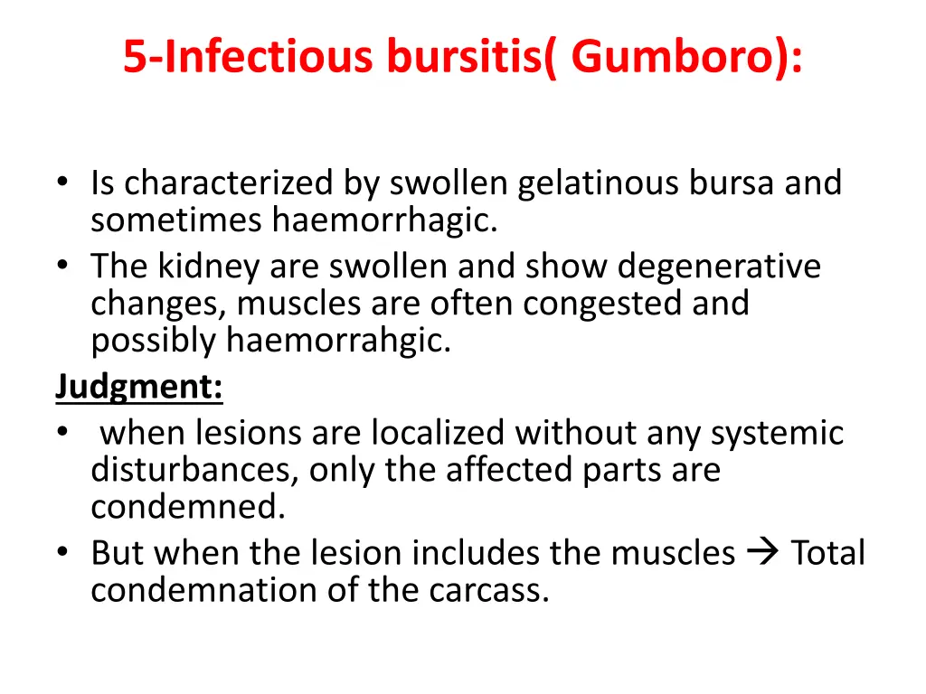 5 infectious bursitis gumboro