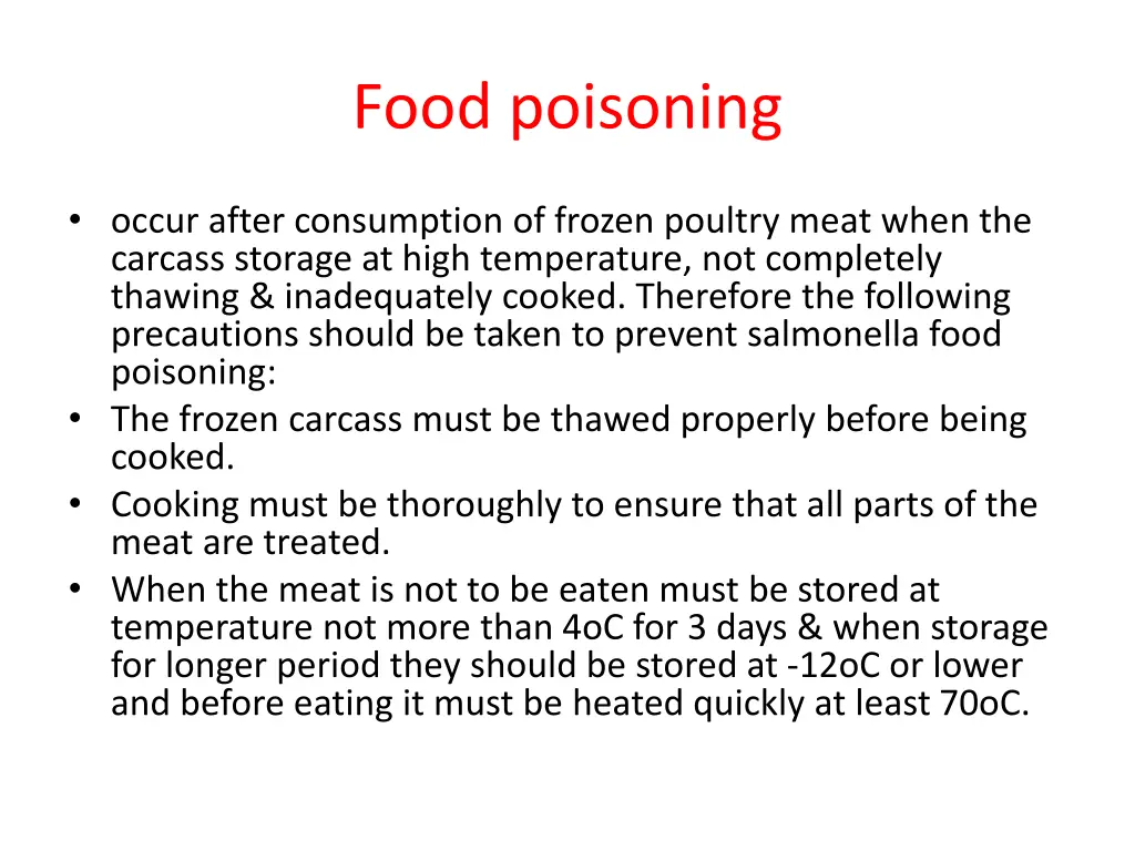 food poisoning