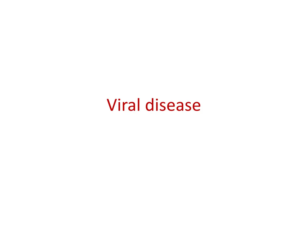 viral disease