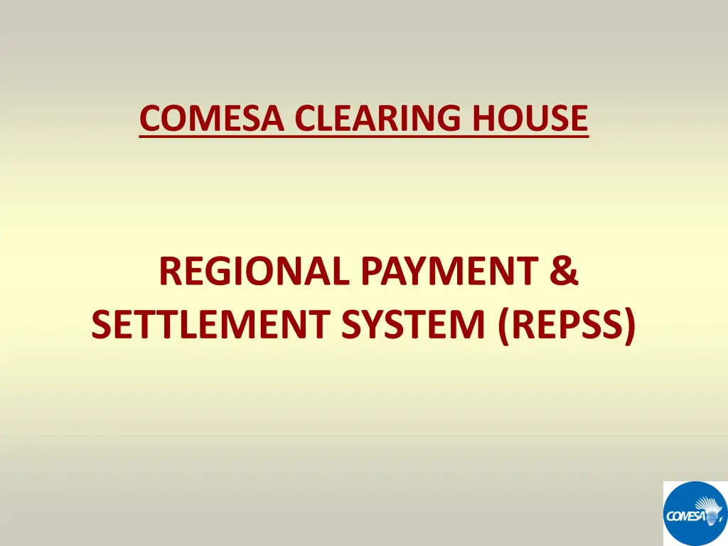 comesa clearing house