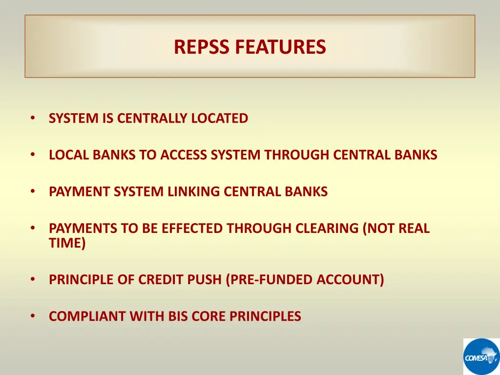 repss features