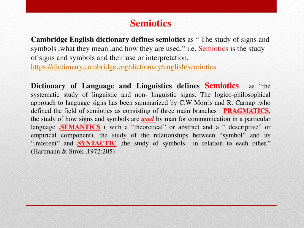 semiotics