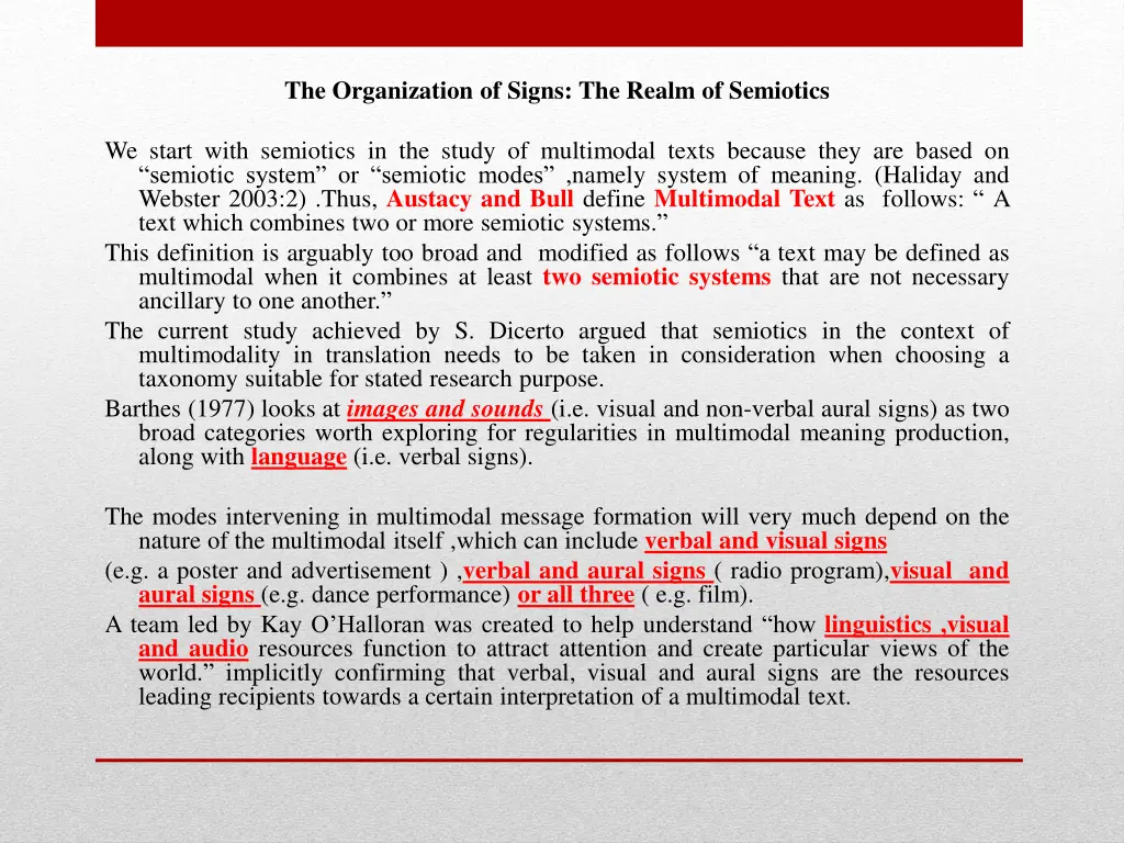 the organization of signs the realm of semiotics