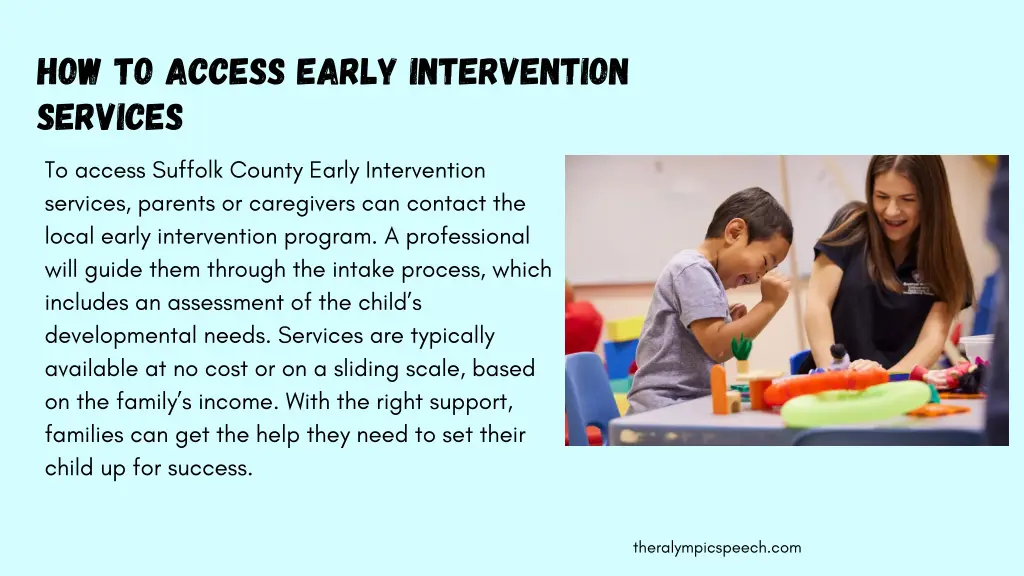 how to access early intervention services