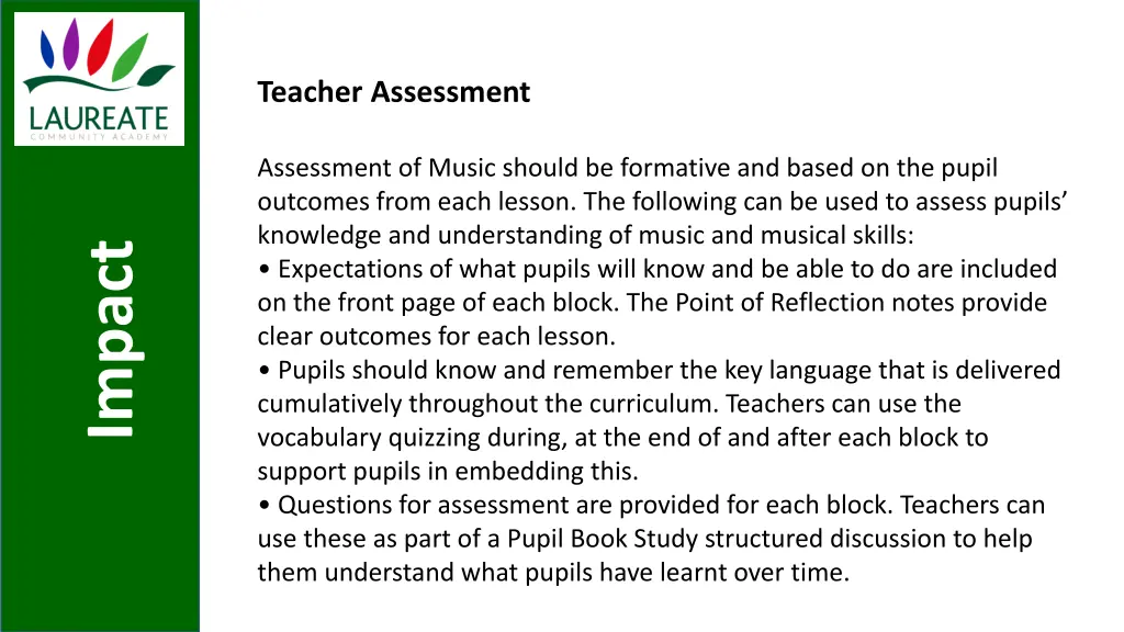 teacher assessment