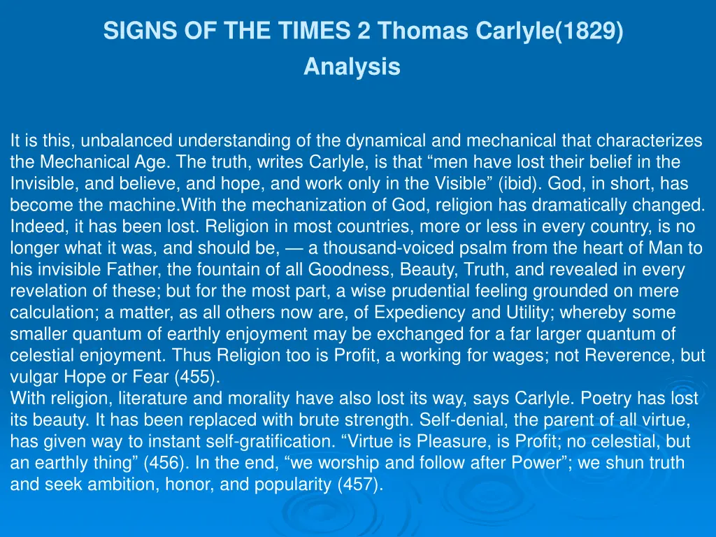 signs of the times 2 thomas carlyle 1829 analysis 5