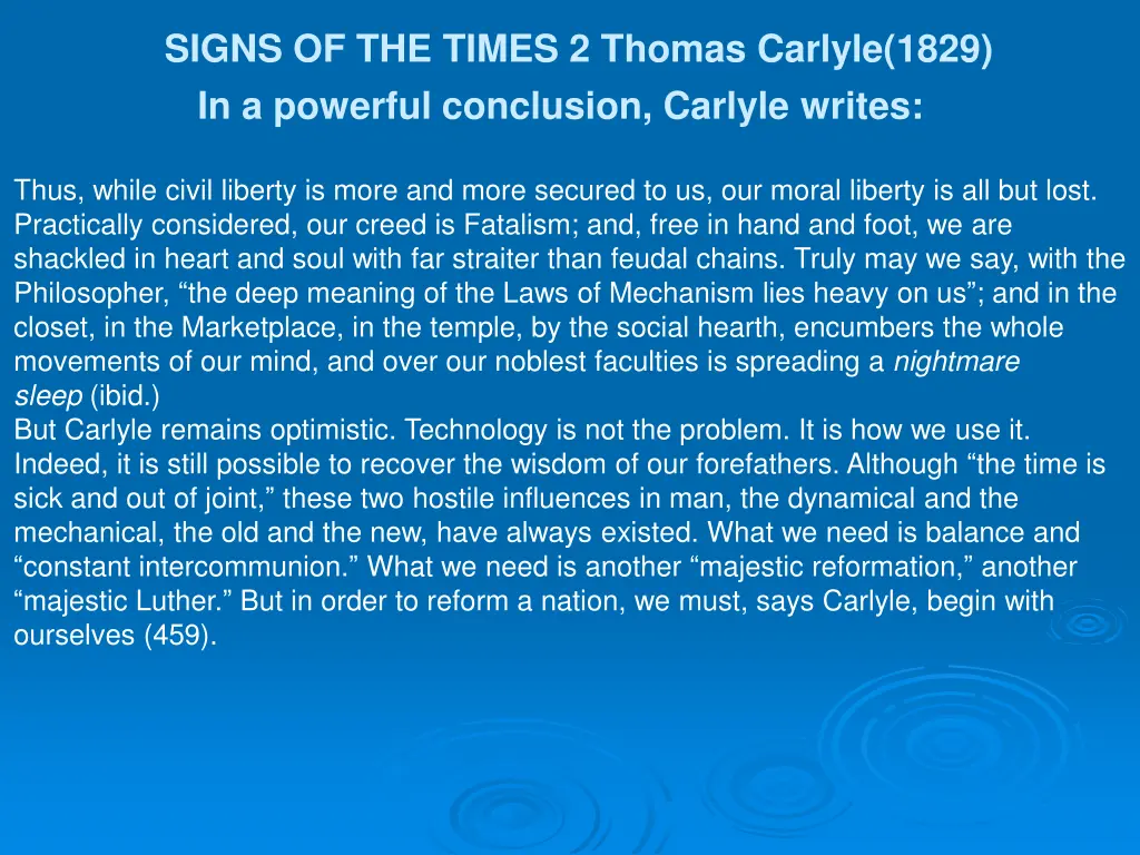 signs of the times 2 thomas carlyle 1829