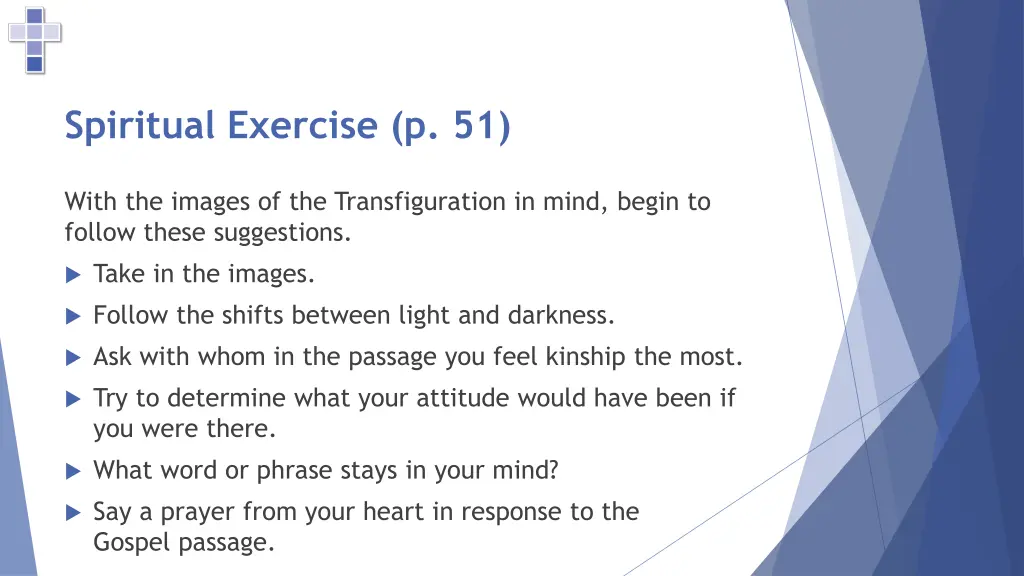 spiritual exercise p 51