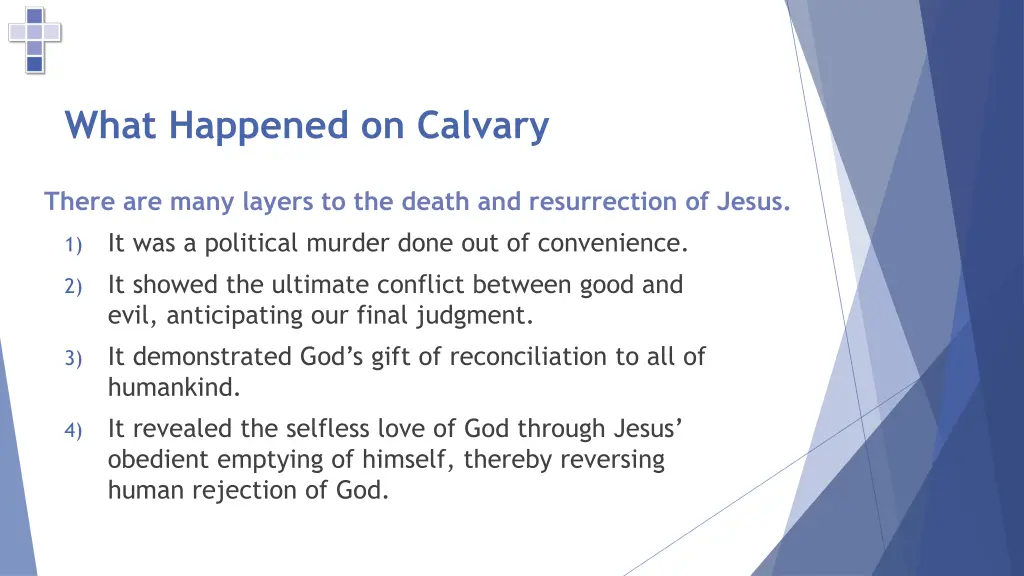 what happened on calvary