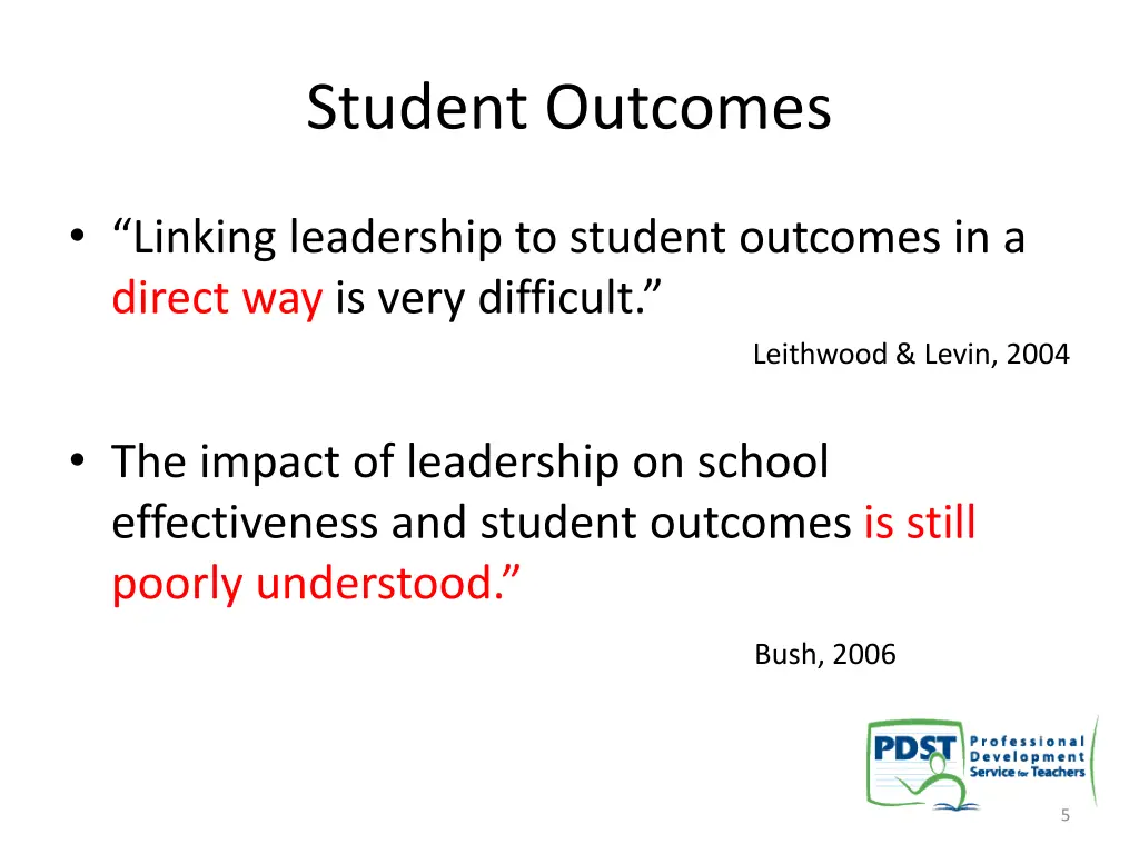 student outcomes