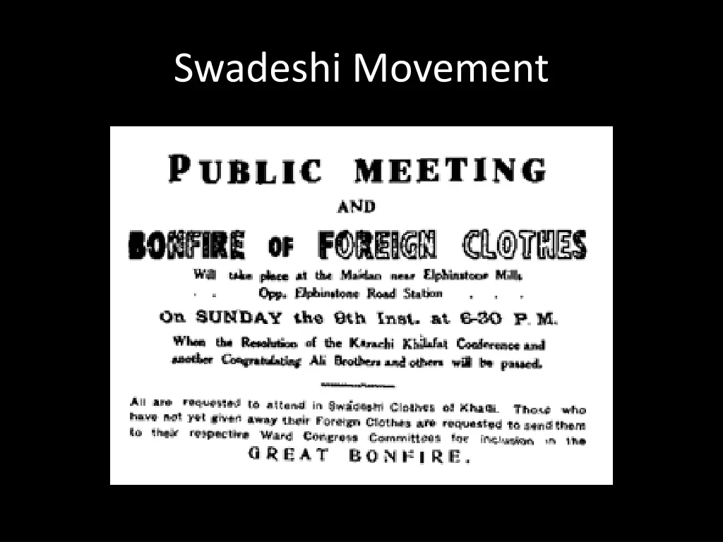 swadeshi movement