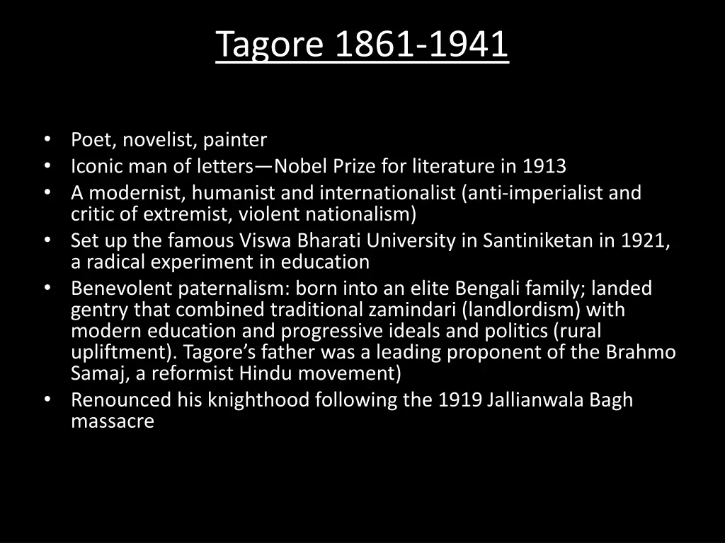 tagore 1861 1941