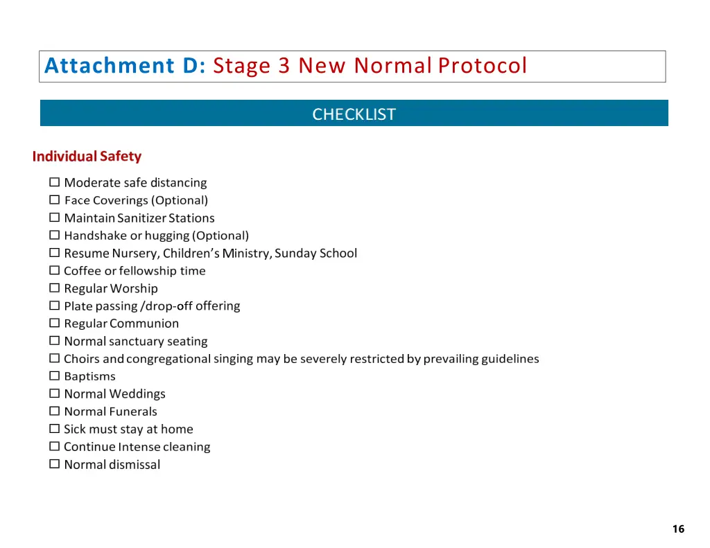 attachment d stage 3 new normal protocol