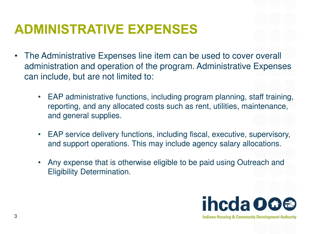 administrative expenses