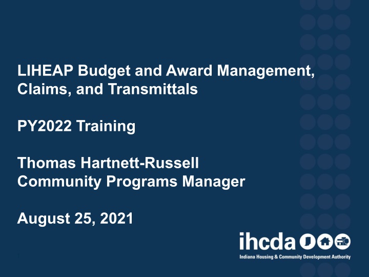 liheap budget and award management claims