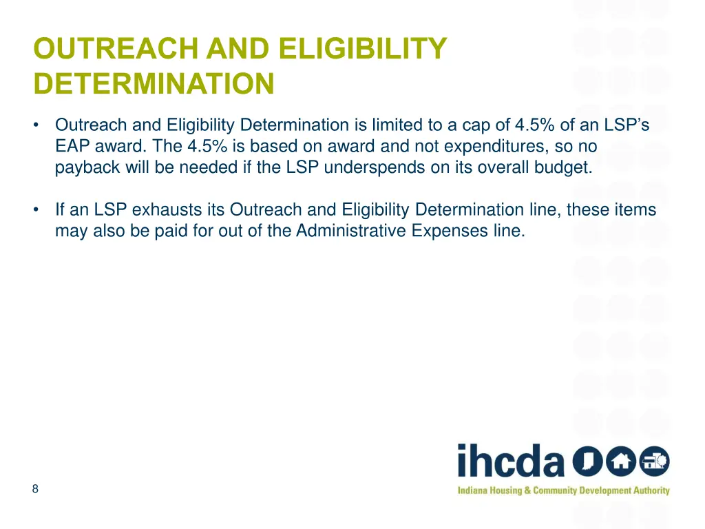 outreach and eligibility determination 3