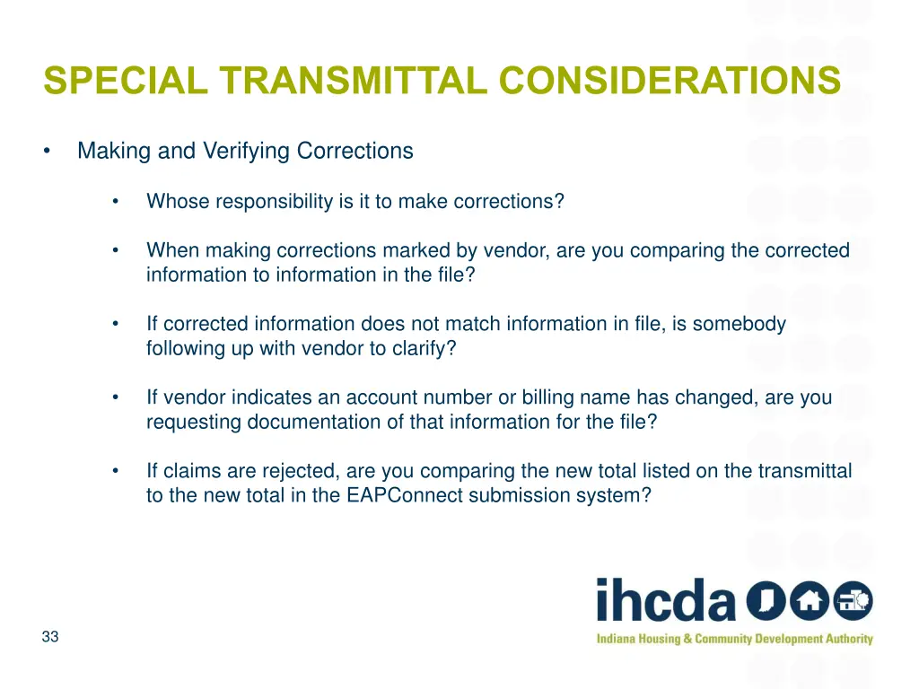 special transmittal considerations 2