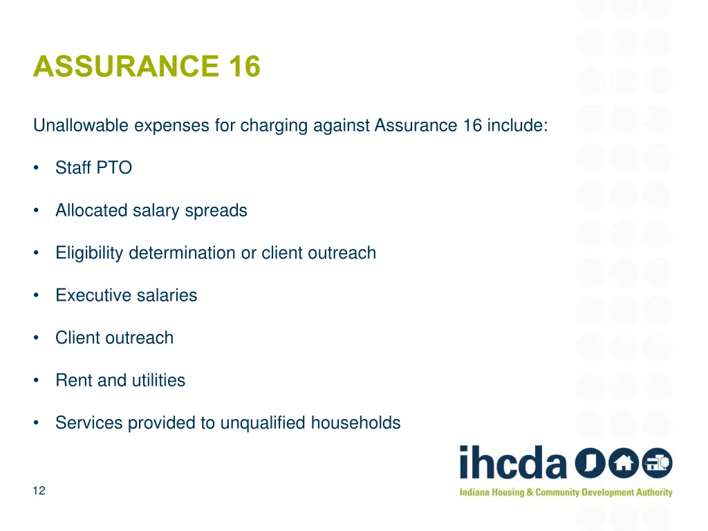 assurance 16 2