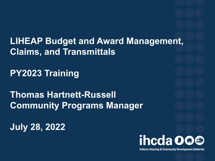 liheap budget and award management claims