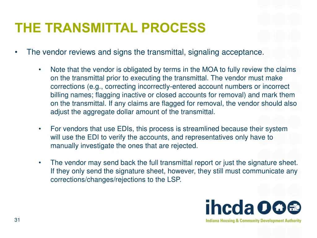 the transmittal process 2