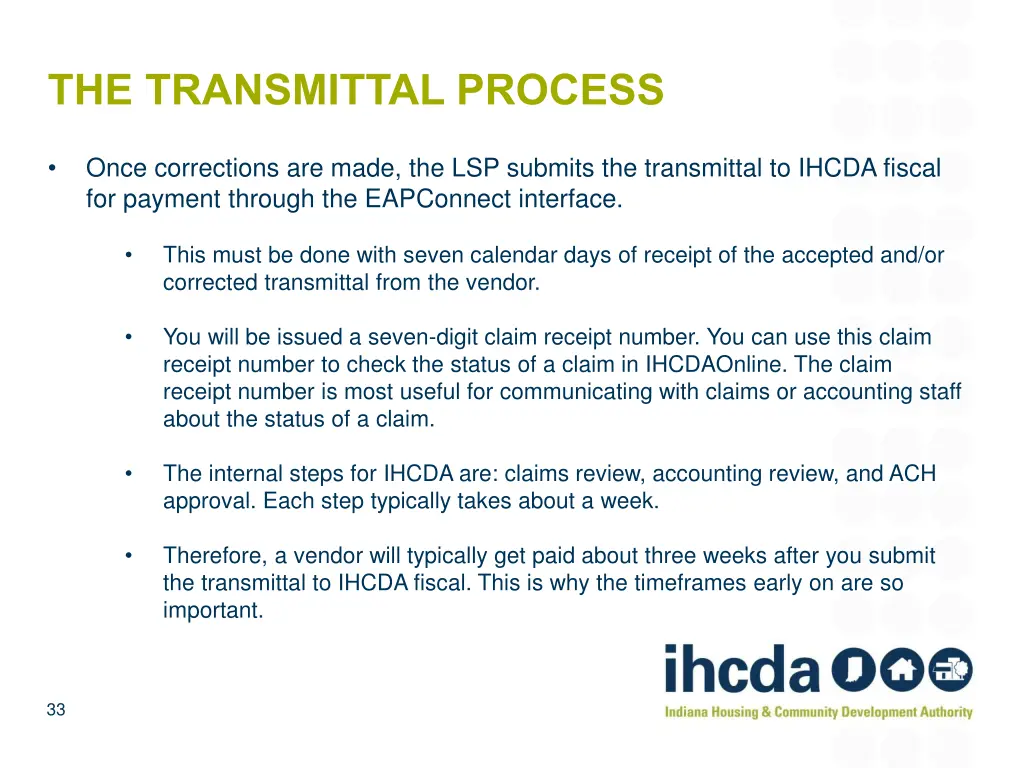 the transmittal process 4