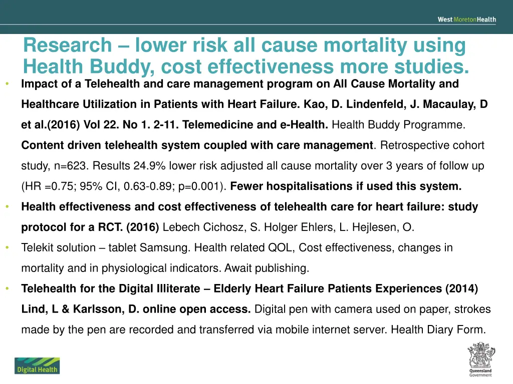 research lower risk all cause mortality using