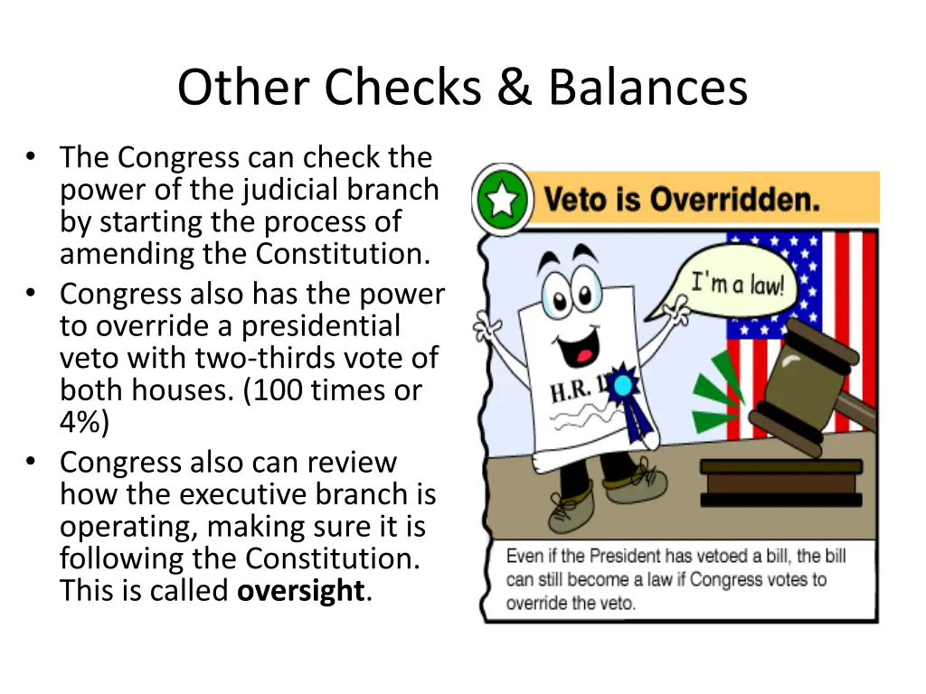 other checks balances