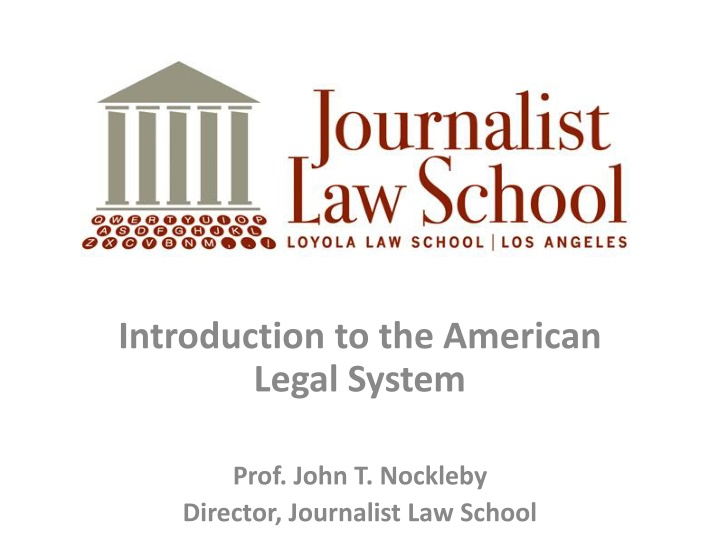 introduction to the american legal system