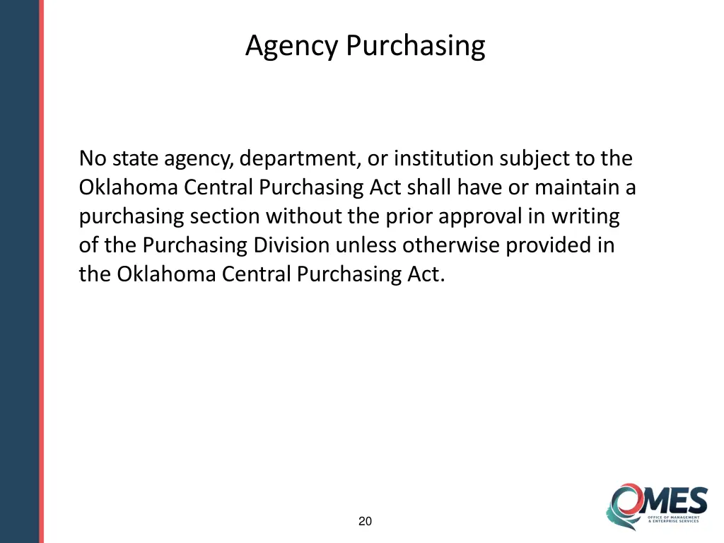 agency purchasing