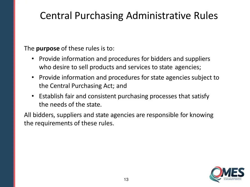 central purchasing administrative rules 2