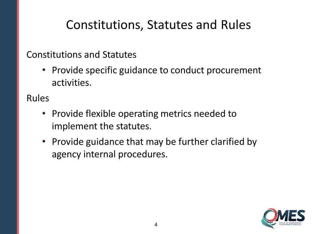 constitutions statutes and rules