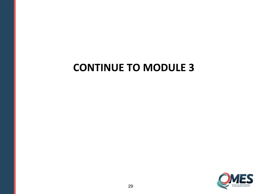 continue to module 3